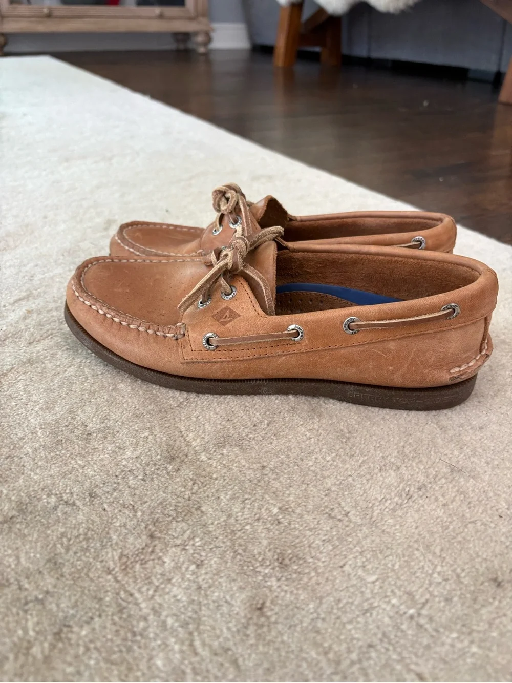 Sperry Men's tan leather Boat Shoes